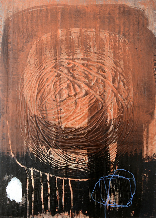 Land-Raum-Wandlung #25 | 2015 | 26-teilige Serie | Mischtechnik auf kaschierter Pappe | 29,7 x 21 cm