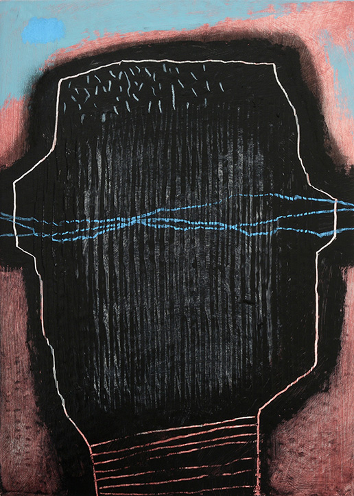 Land-Raum-Wandlung #5 | 2015 | 26-teilige Serie | Mischtechnik auf kaschierter Pappe | 29,7 x 21 cm