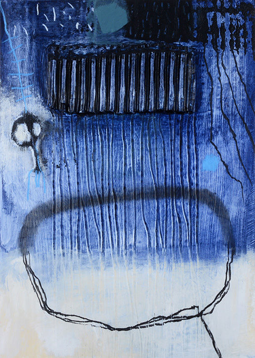 Land-Raum-Wandlung #19 | 2015 | 26-teilige Serie | Mischtechnik auf kaschierter Pappe | 29,7 x 21 cm