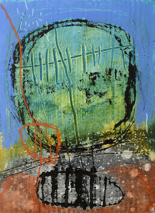 Land-Raum-Wandlung #23 | 2015 | 26-teilige Serie | Mischtechnik auf kaschierter Pappe | 29,7 x 21 cm