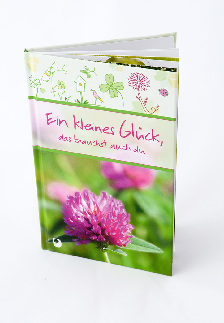 "Ein kleines Glück, das brauchst auch du" | Verlag am Eschbach | illustriert und gestaltet von Monika Pellkofer-Grießhammer