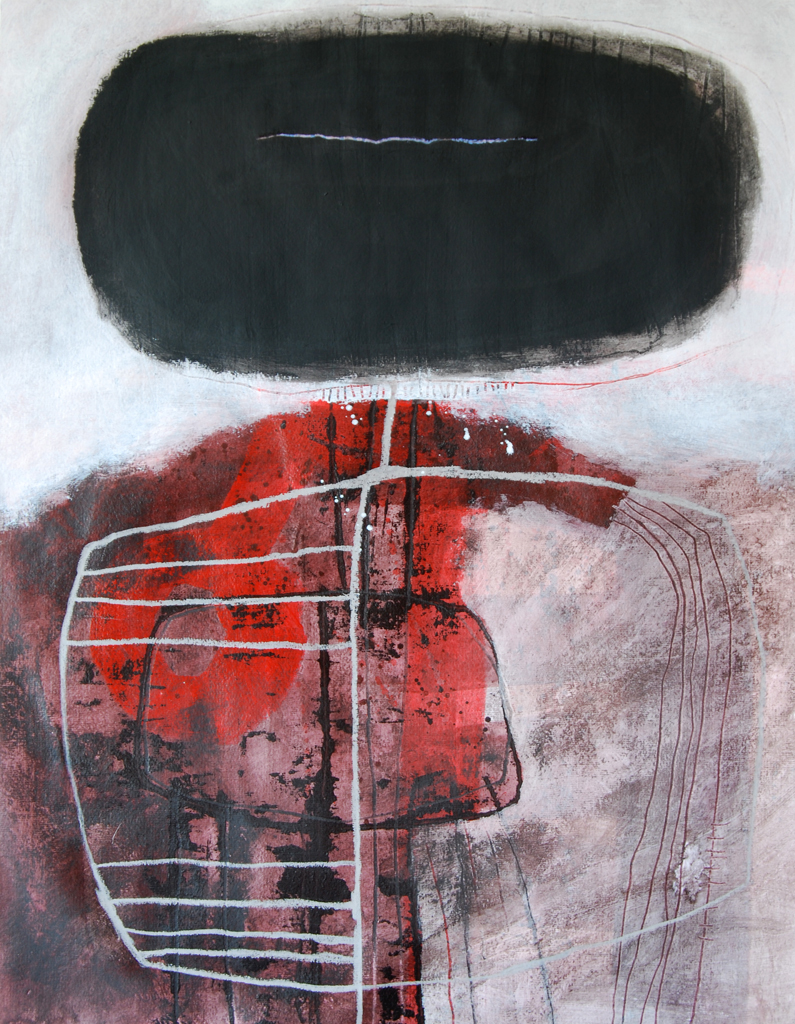 Käfigwelt 10 | 2011 | Mischtechnik auf Büttenpapier | 76 x 56 cm
