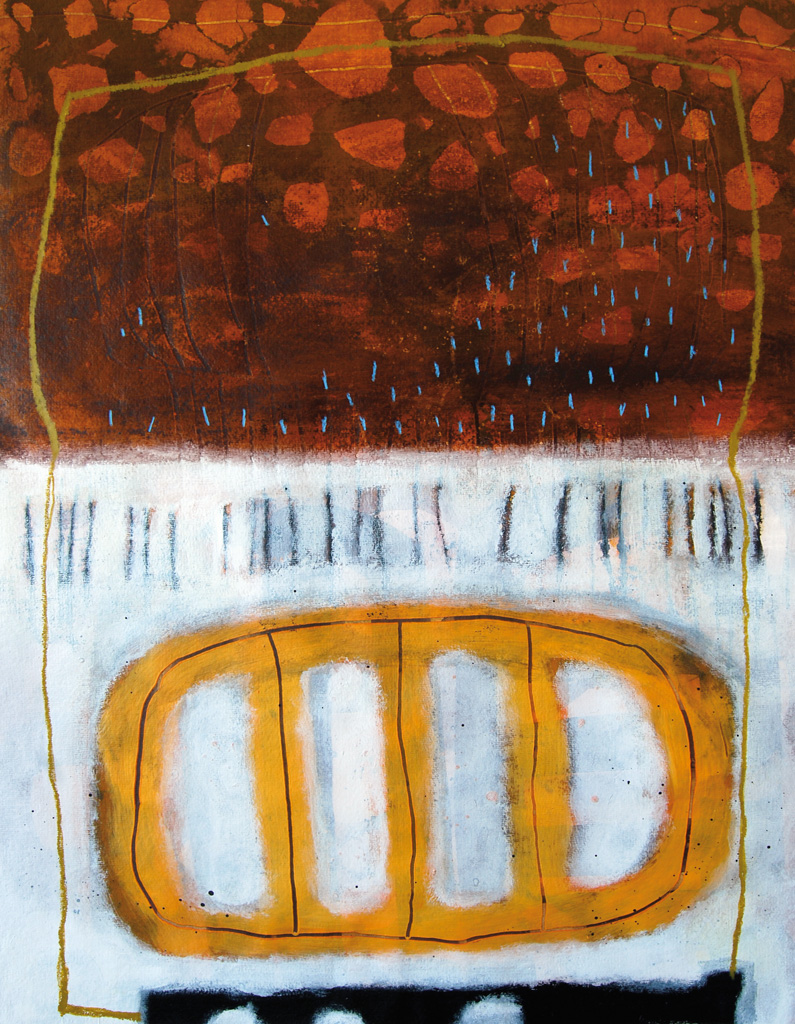 Käfigwelt 6 | 2011 | Mischtechnik auf Büttenpapier | 76 x 56 cm