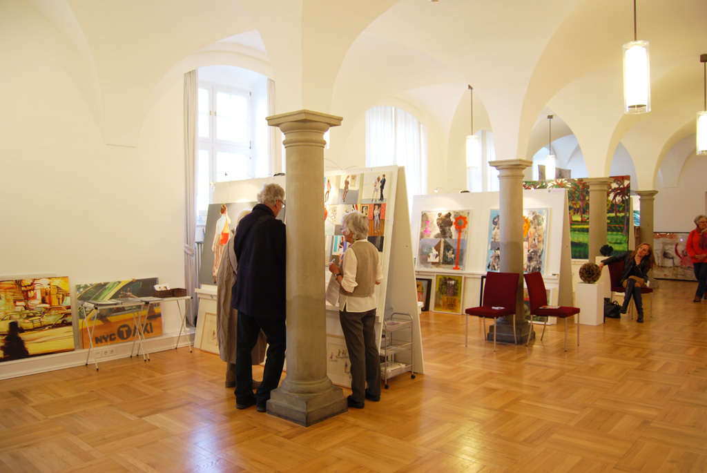 1. Vernissage Künstlermesse, Neues Schloss Meersburg, Bodensee, 25. - 27. April 2014