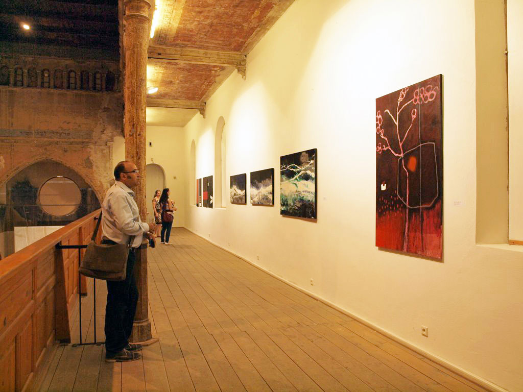 Ausstellung "10 + 10 - Treffpunkt Europa" | Galerie Jan Koniarek, Synagogue-Center of Contemporary Art, Trnava/Slowakei | Vernissage 24. Juni 2014 |
(Foto: ©Gudrun Schüler)
