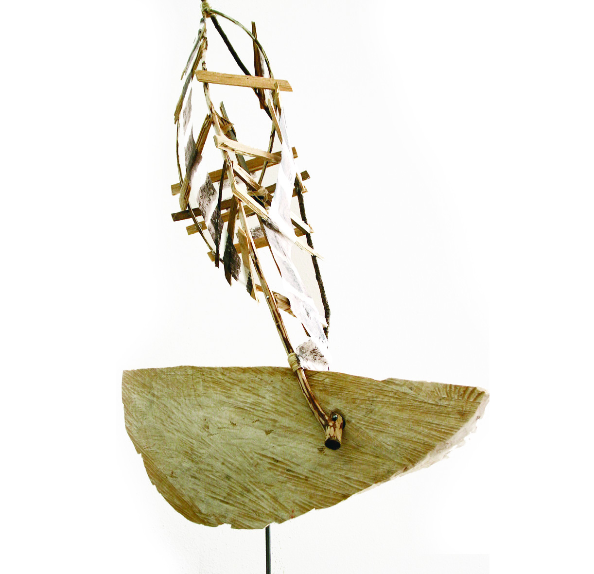Serie Luftfänger | Wasserjäger | 2007 | Objekt aus Holz + Papier