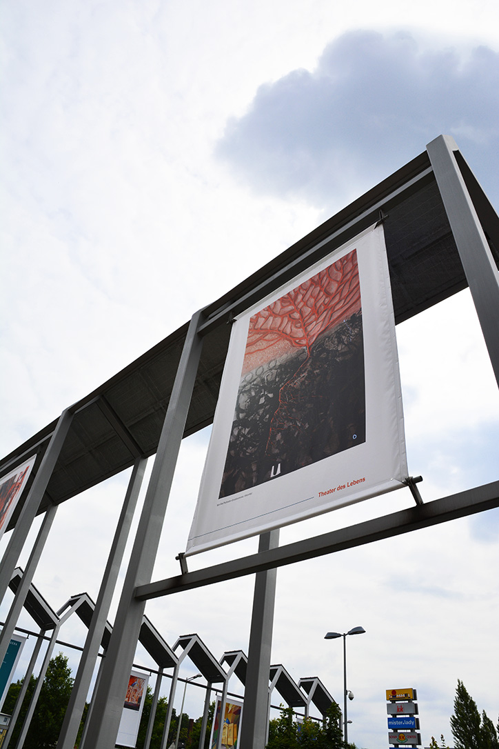 Gera Carré | Großgalerie im öffentlichen Raum, Projekt "Theater des Lebens" 2015