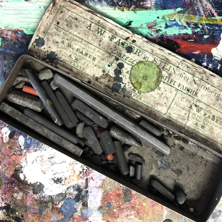 Blick ins Atelier…Februar 2016 | working space detail