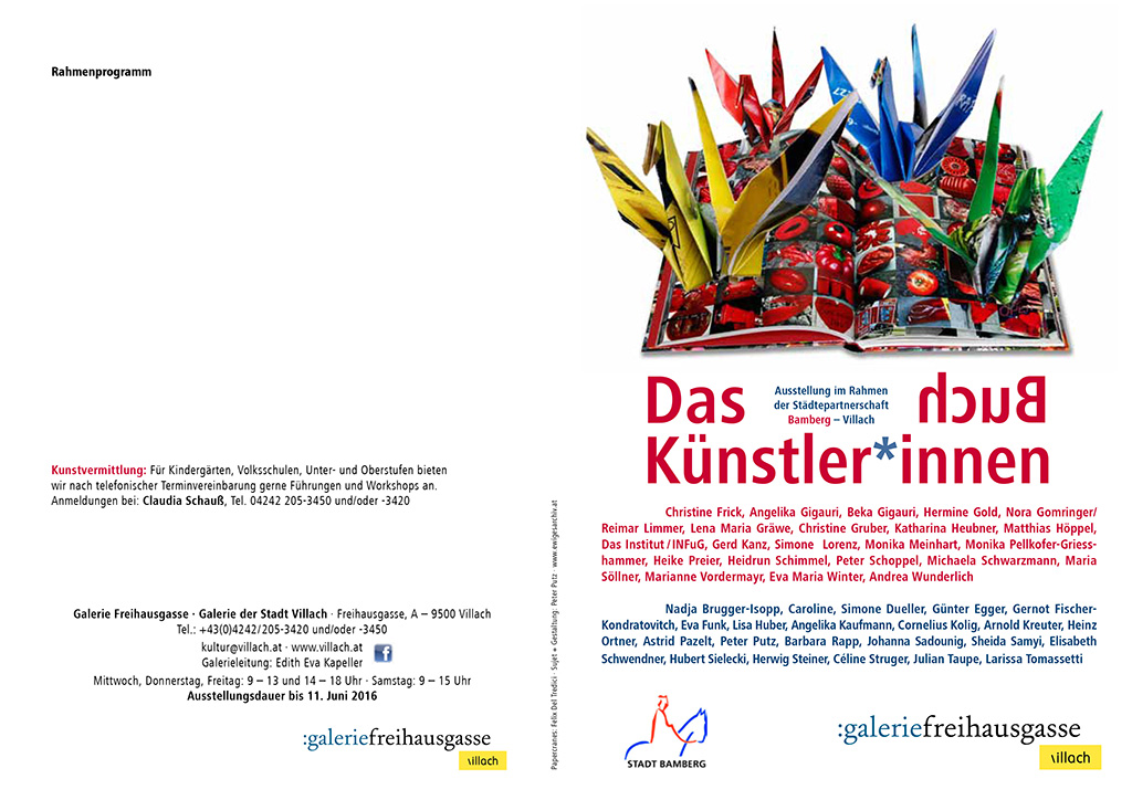 Ausstellung "Das Künster*innen-Buch" | Galerie Freihausgasse, Villach/Österreich