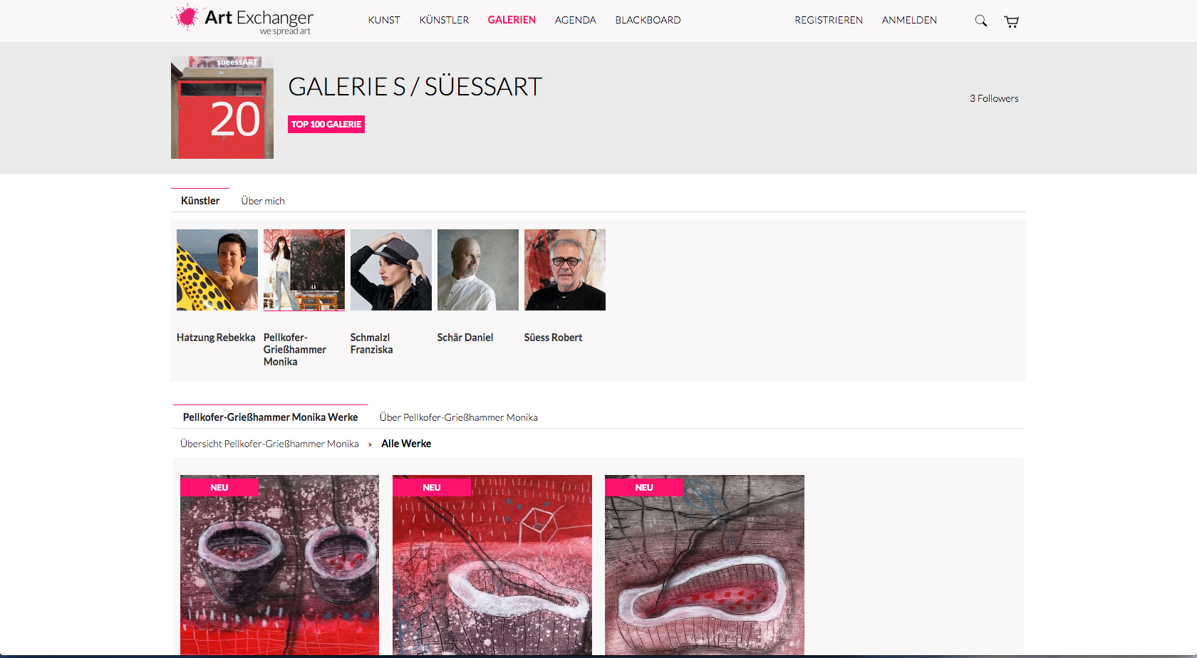 ArtExchanger web