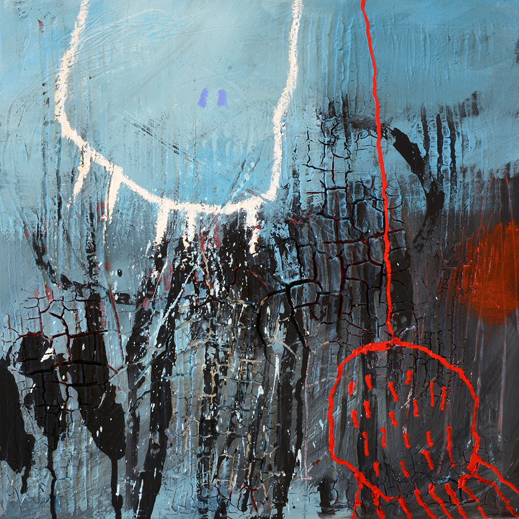 Grenzenlos 2 - boundless sea 2| 2017 | Mischtechnik auf Leinwand | 40 x 40 cm